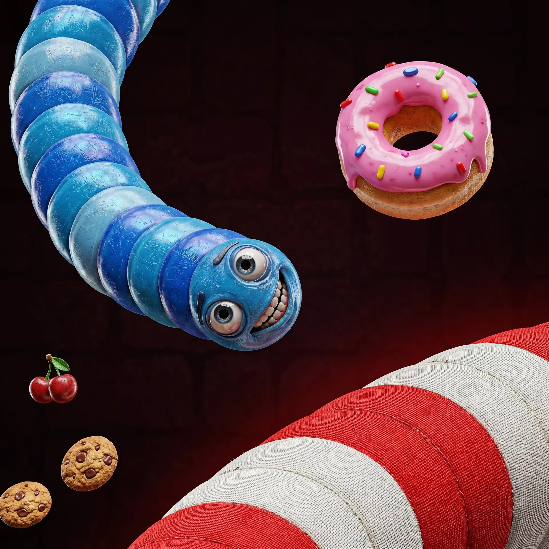 Snake vs Worms — Arcade game thumbnail